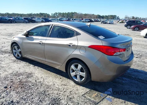 2013 Hyundai Elantra Gls z USA, uszkodzony, nr VIN 5NPDH4AE3DH265855